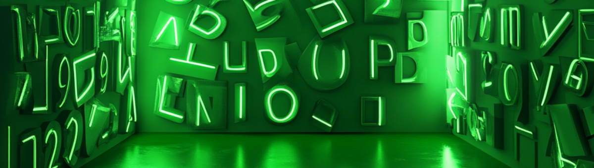 grüne Leuchtbuchstaben 1200x340